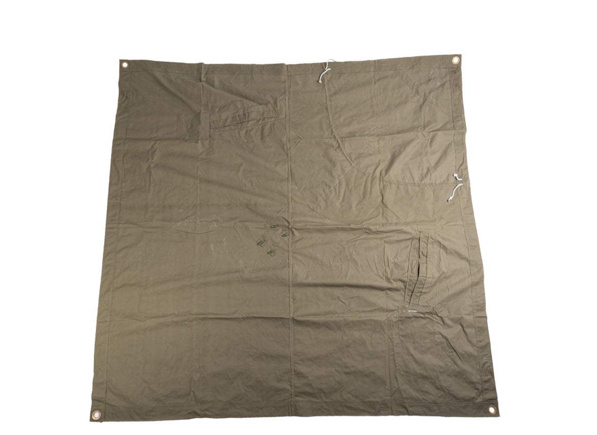 Romanian Military Canvas Half Shelter/Cape/Tarp
