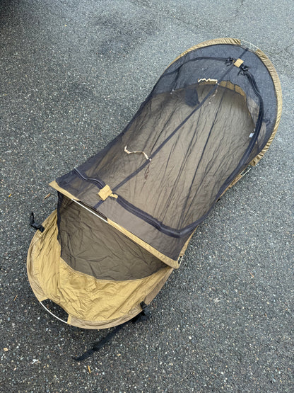 US Military issue Pop Up Tents - Used, One man bug net