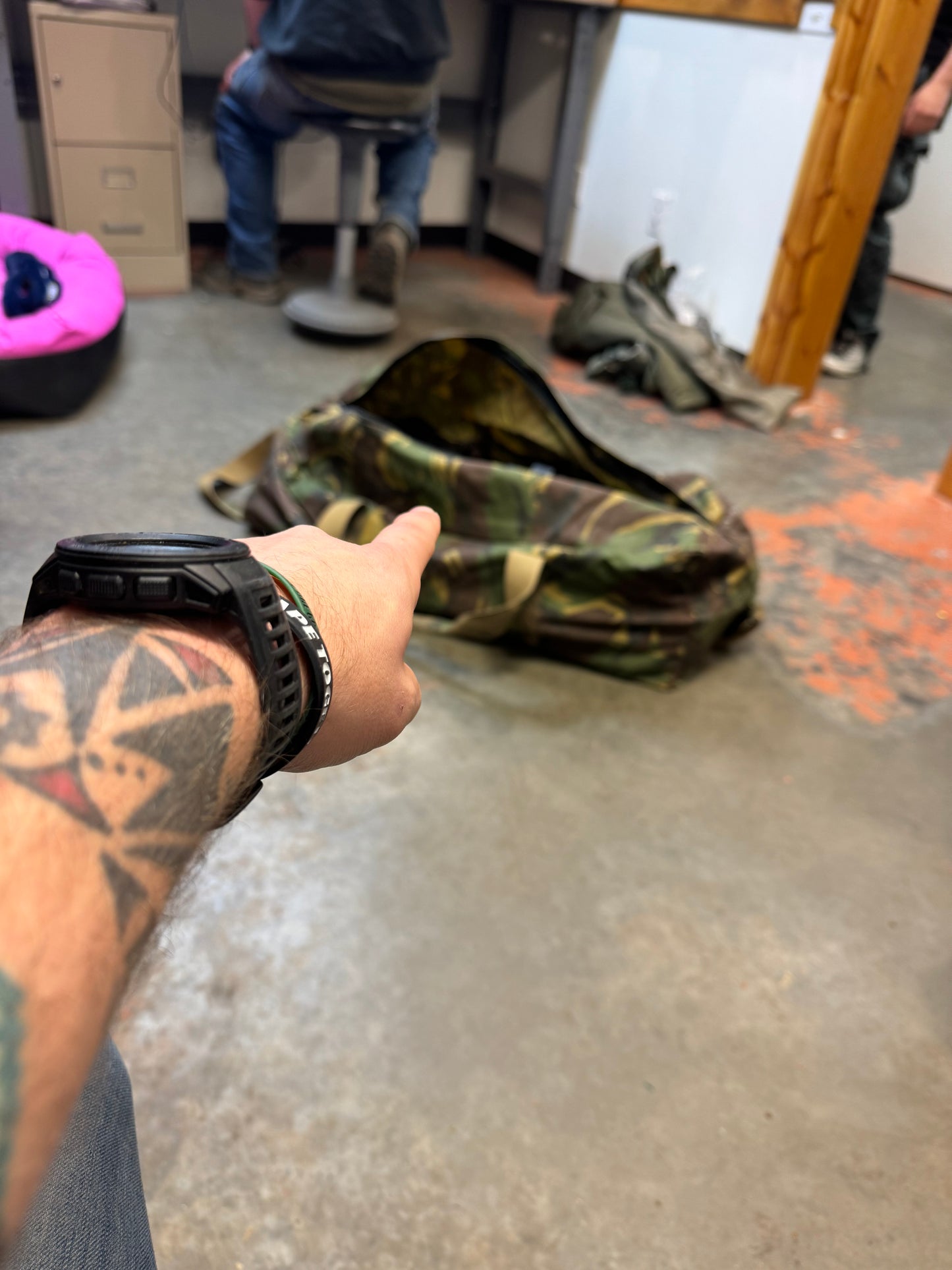 Dutch Military DPM Single Strap Combat Pilot Bag - Used