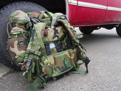 USGI MOLLE-ii M81 Woodland Rucksack and Parts