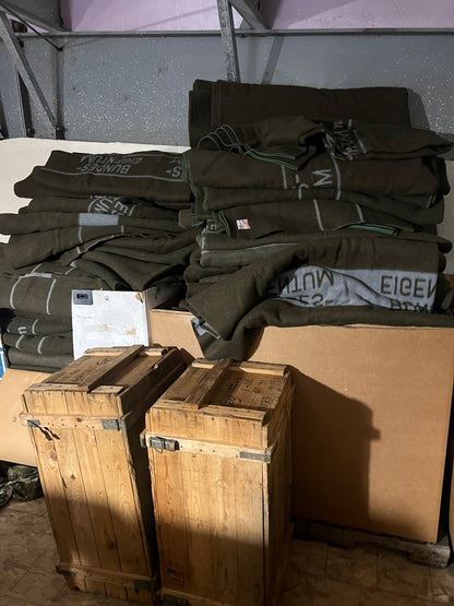 German Military Bundeswehr Wool Blankets (Bundeseigentum)