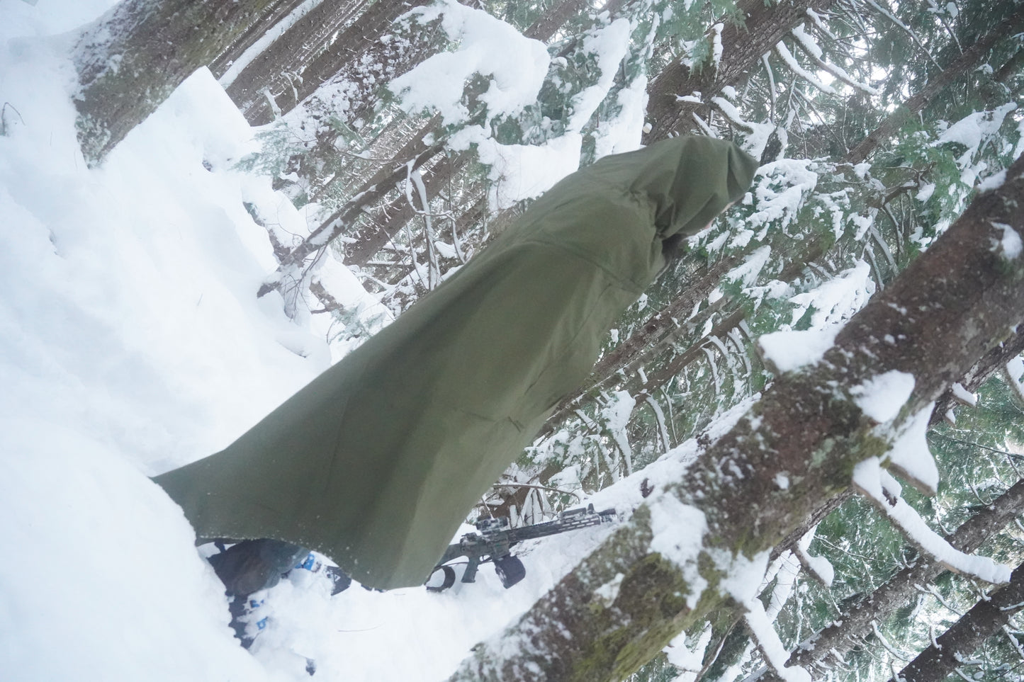 Romanian Military Canvas Half Shelter/Cape/Tarp