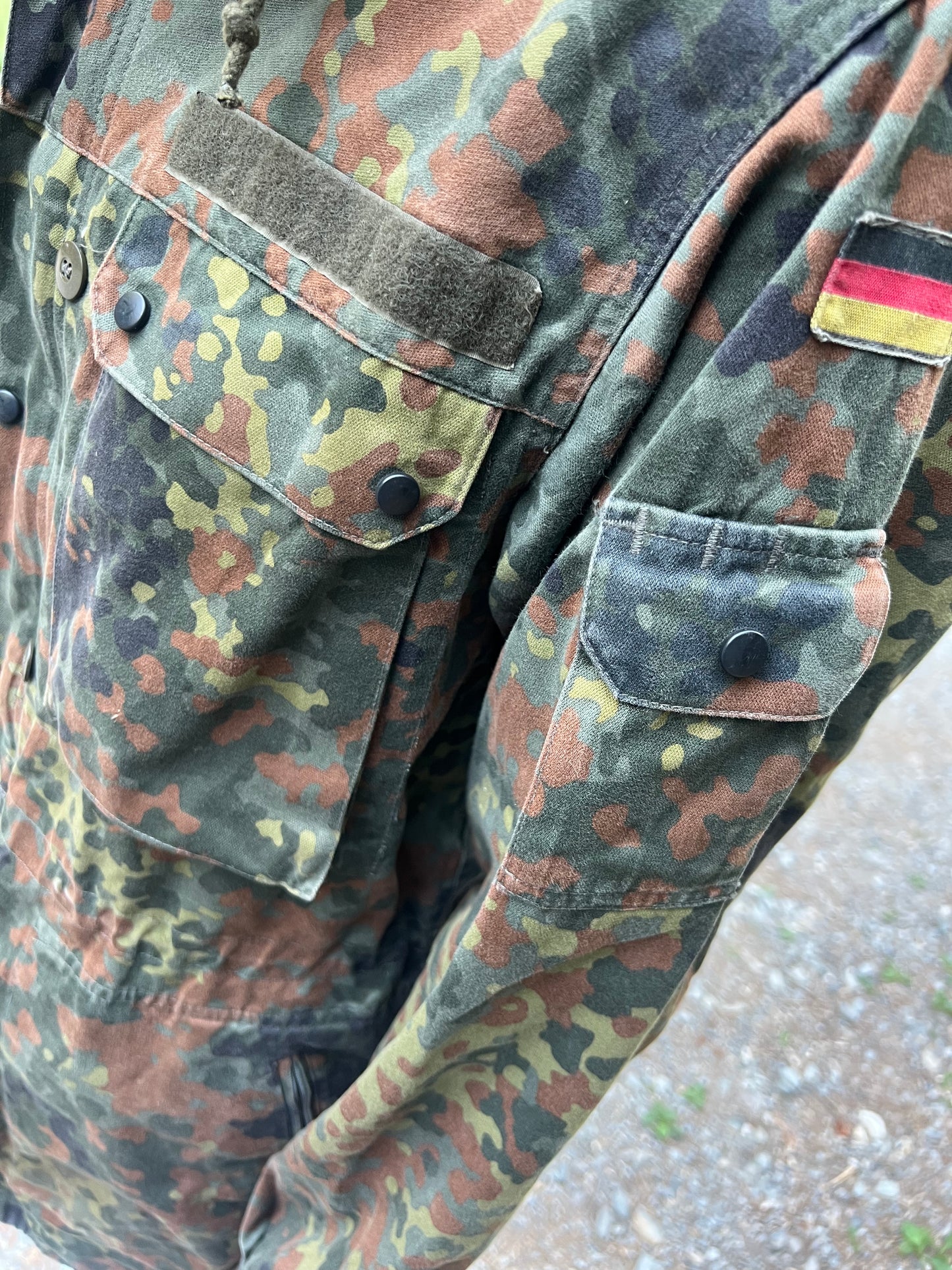 German Military Bundeswehr Flecktarn Light Parka - Used