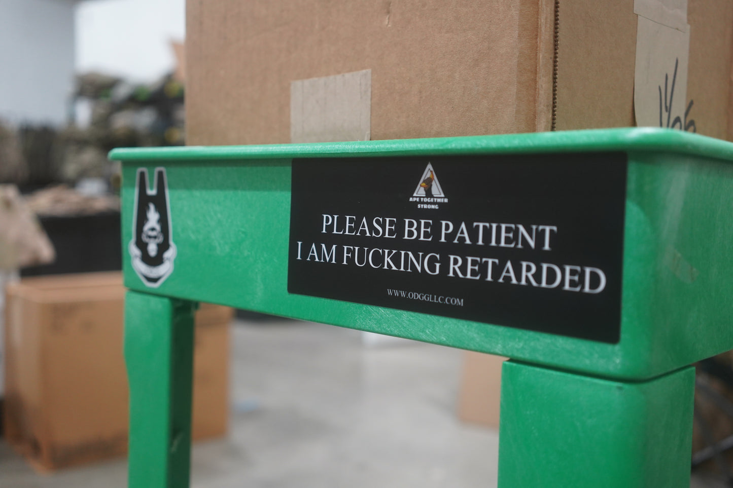 ODGG PLEASE BE PATIENT Bumper Sticker