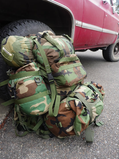 USGI MOLLE-ii M81 Woodland Rucksack and Parts
