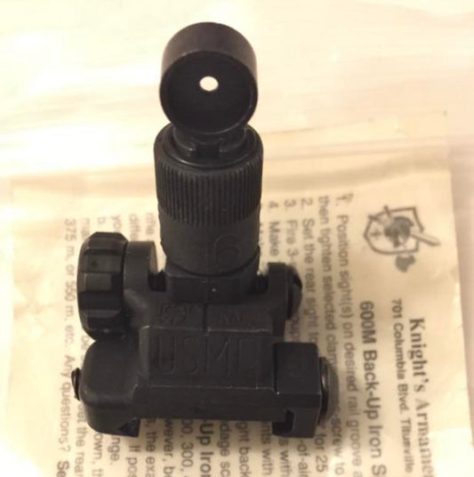 USMC Surplus KAC 25650-1 Folding Rear Iron Sight