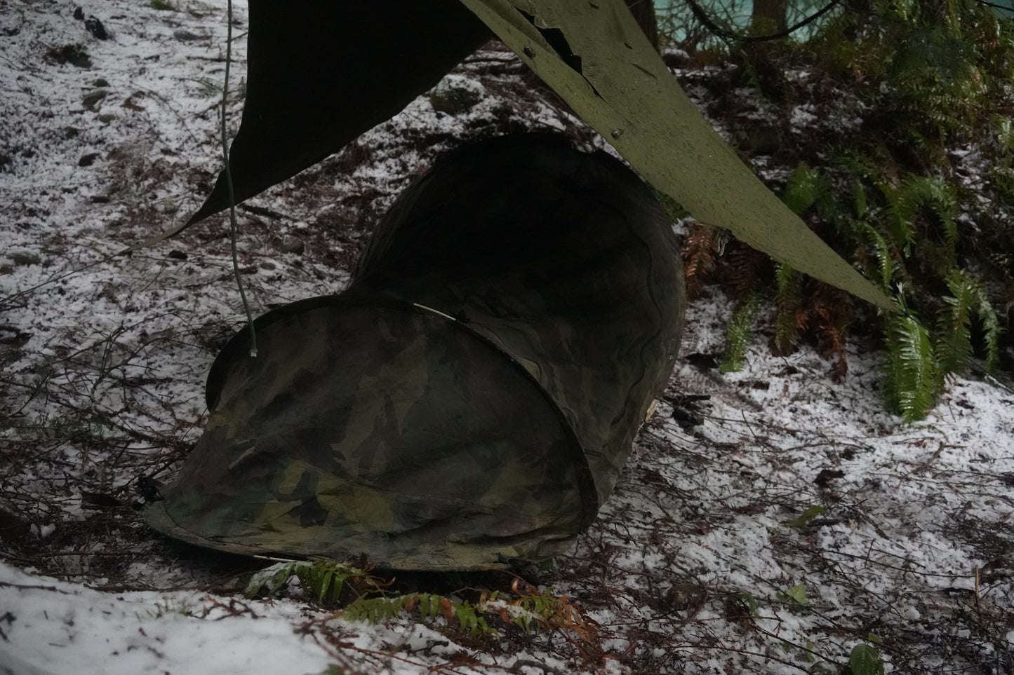 Romanian Military Canvas Half Shelter/Cape/Tarp