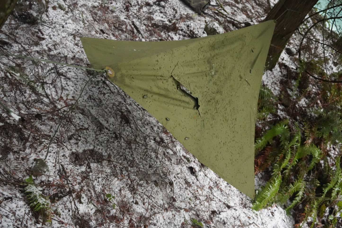 Romanian Military Canvas Half Shelter/Cape/Tarp