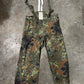 German Military Flecktarn Goretex Wet Weather Suspenders - Surplus