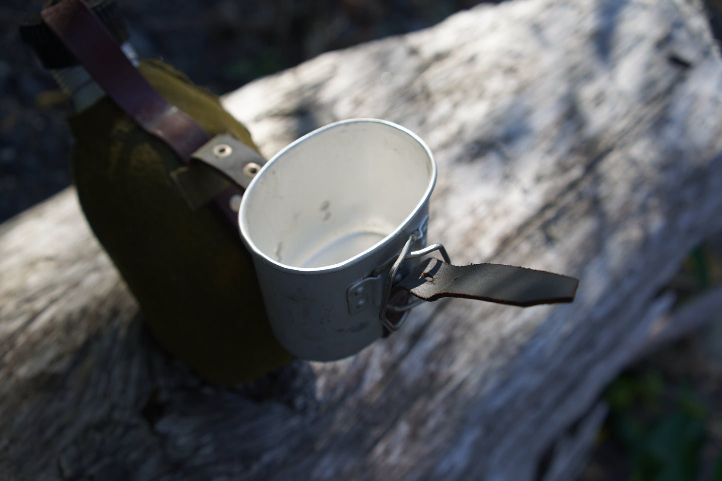 Romanian Canteen w/ Wool Cover & Cup - Issued