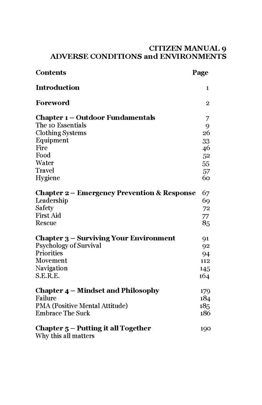 CM-9 ACE Manual (Adverse Conditions and Environments) (also on Amazon)