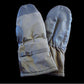 German Military Surplus OD Lined Mittens - Used