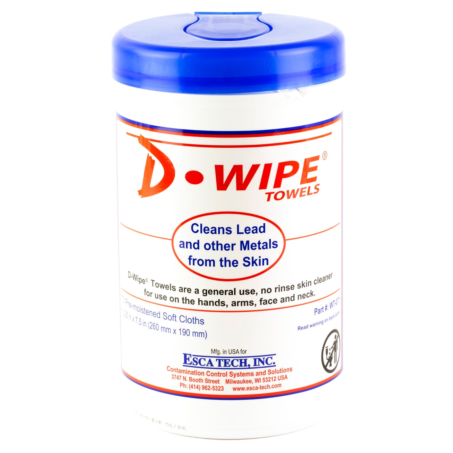D-Lead D-Wipes - 70 Count