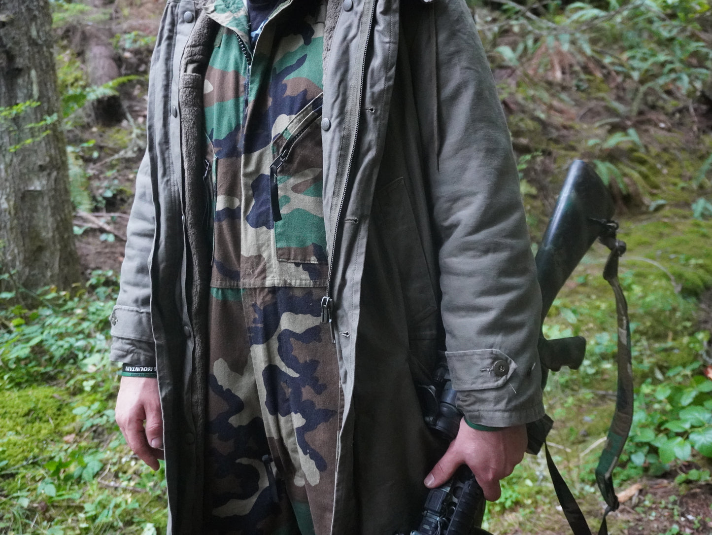 West German Army Schwarz Passau Green Winter Field Coat w/ Liner