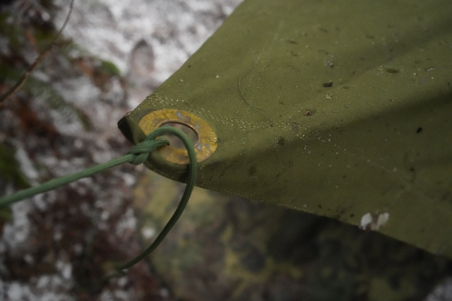 Romanian Military Canvas Half Shelter/Cape/Tarp