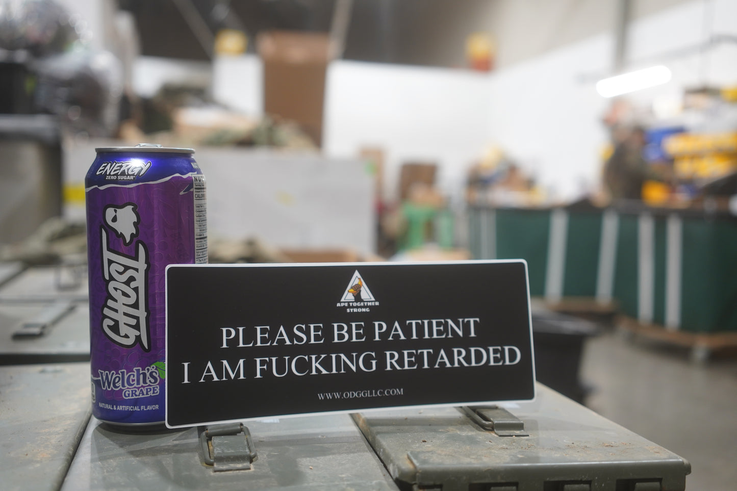 ODGG PLEASE BE PATIENT Bumper Sticker