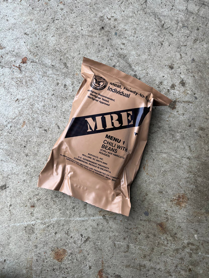 US Military Surplus Individual Meal Ready to Eat (MRE) - 1 Pack