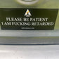 ODGG PLEASE BE PATIENT Bumper Sticker