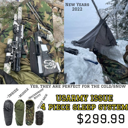 US Military Surplus 4-pc Modular Sleep System (MSS)