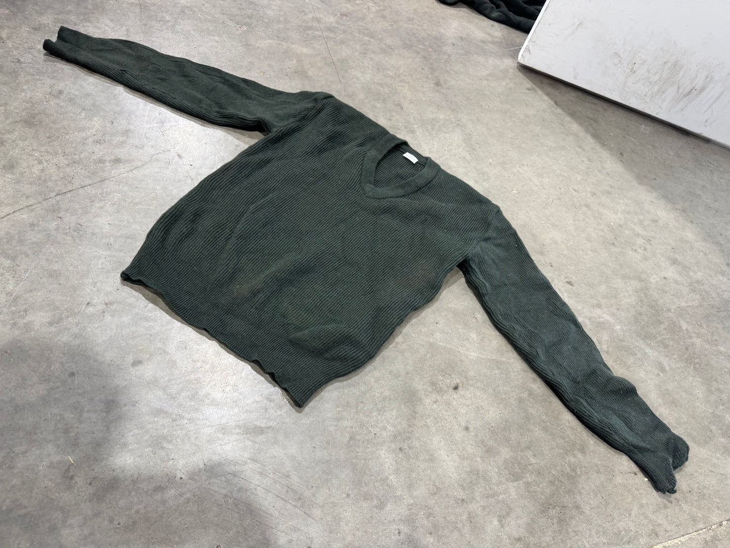 Greek Surplus OD V-Neck Wool Sweaters