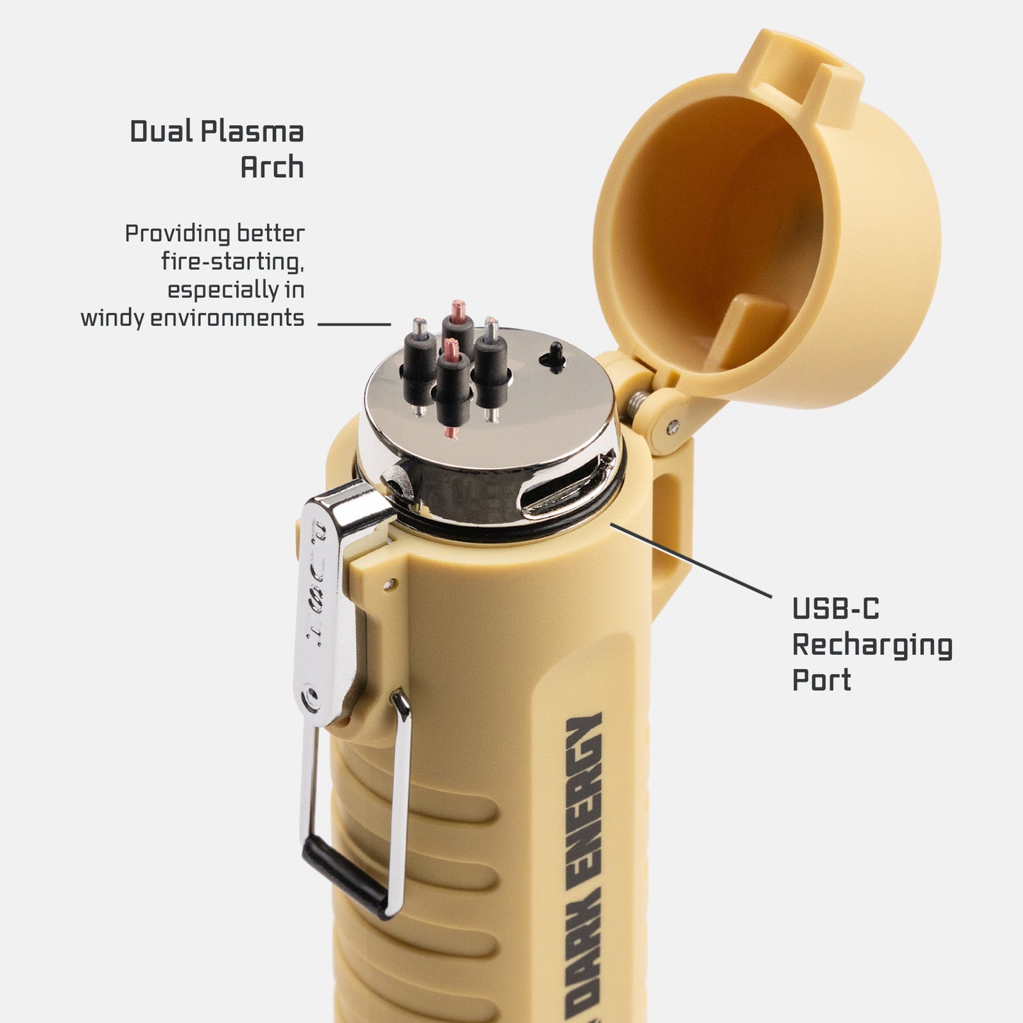 Dark Energy Plasma Lighter