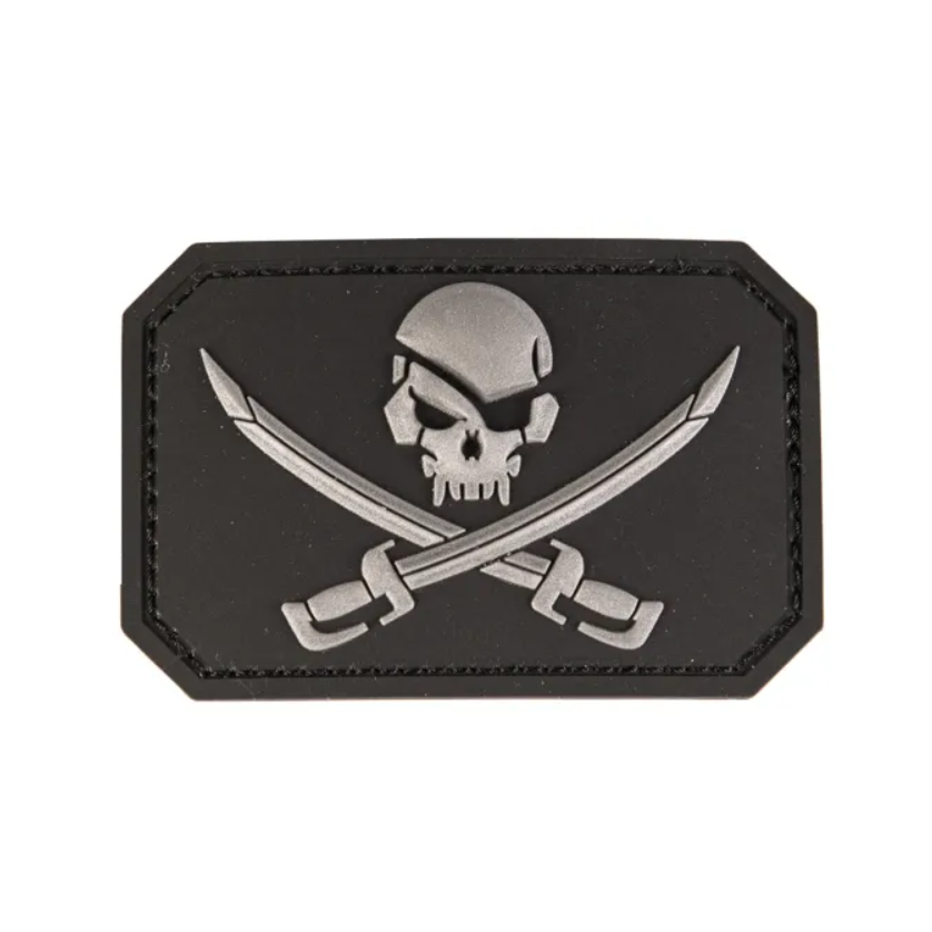 PVC Skully Swords Patch