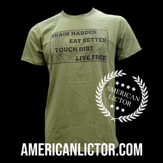 American Lictor T-Shirt: Live Harder