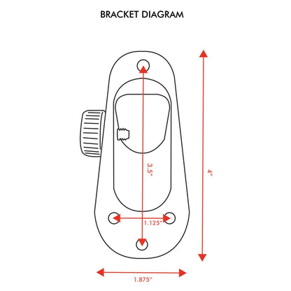 Aluminum Flagpole Bracket – 2-Position Adjustable