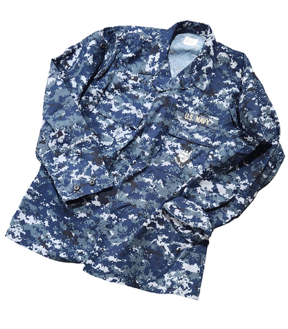 USN Working Uniform NWU Blue Digital Coats - Used