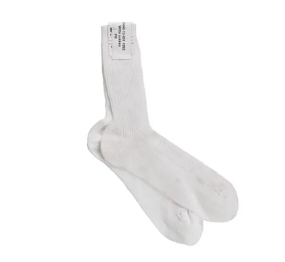 Belgian Surplus 5 Pack White Sport Socks - Like New