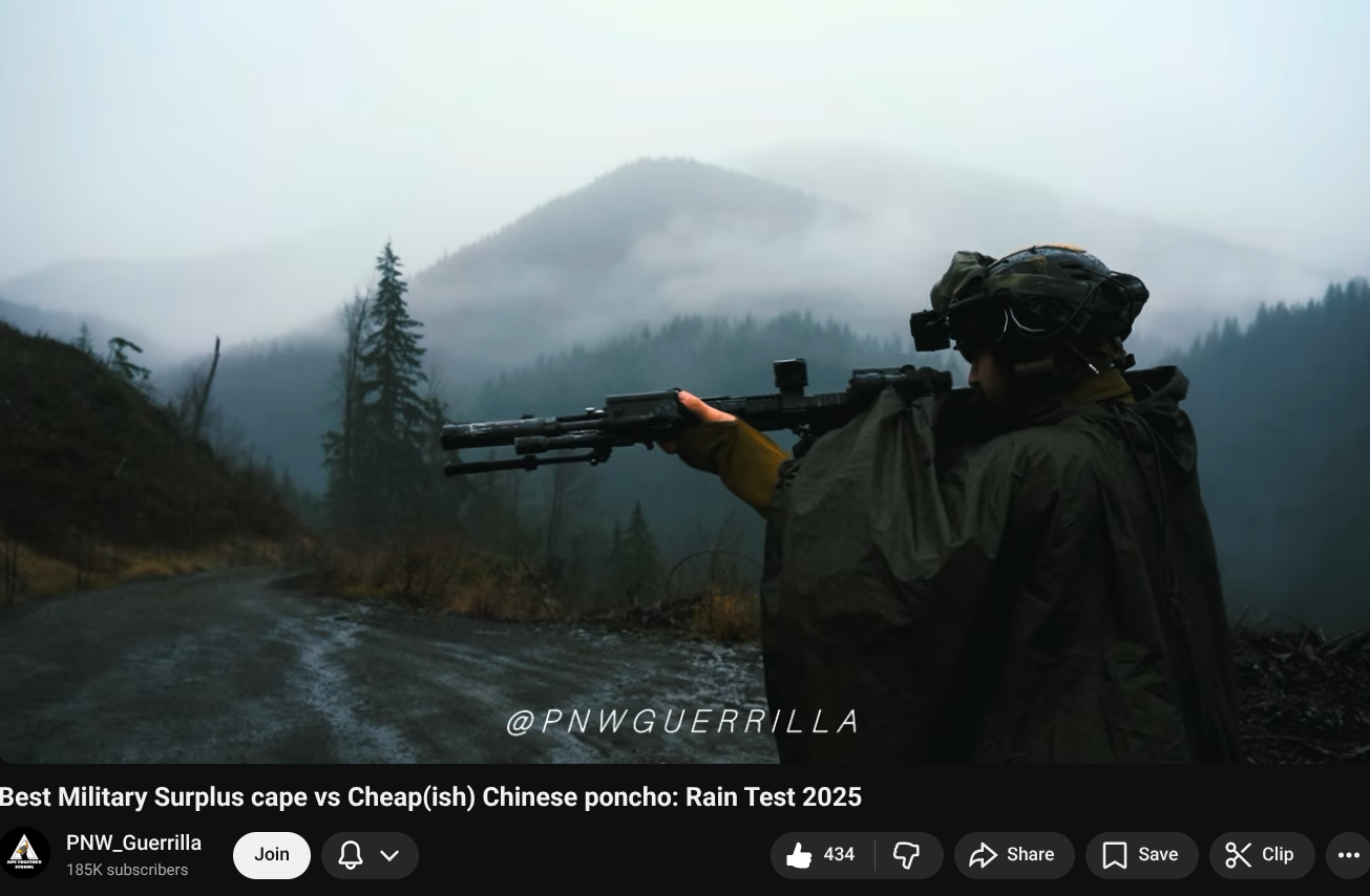 Load video: Testing Capes vs ponchos