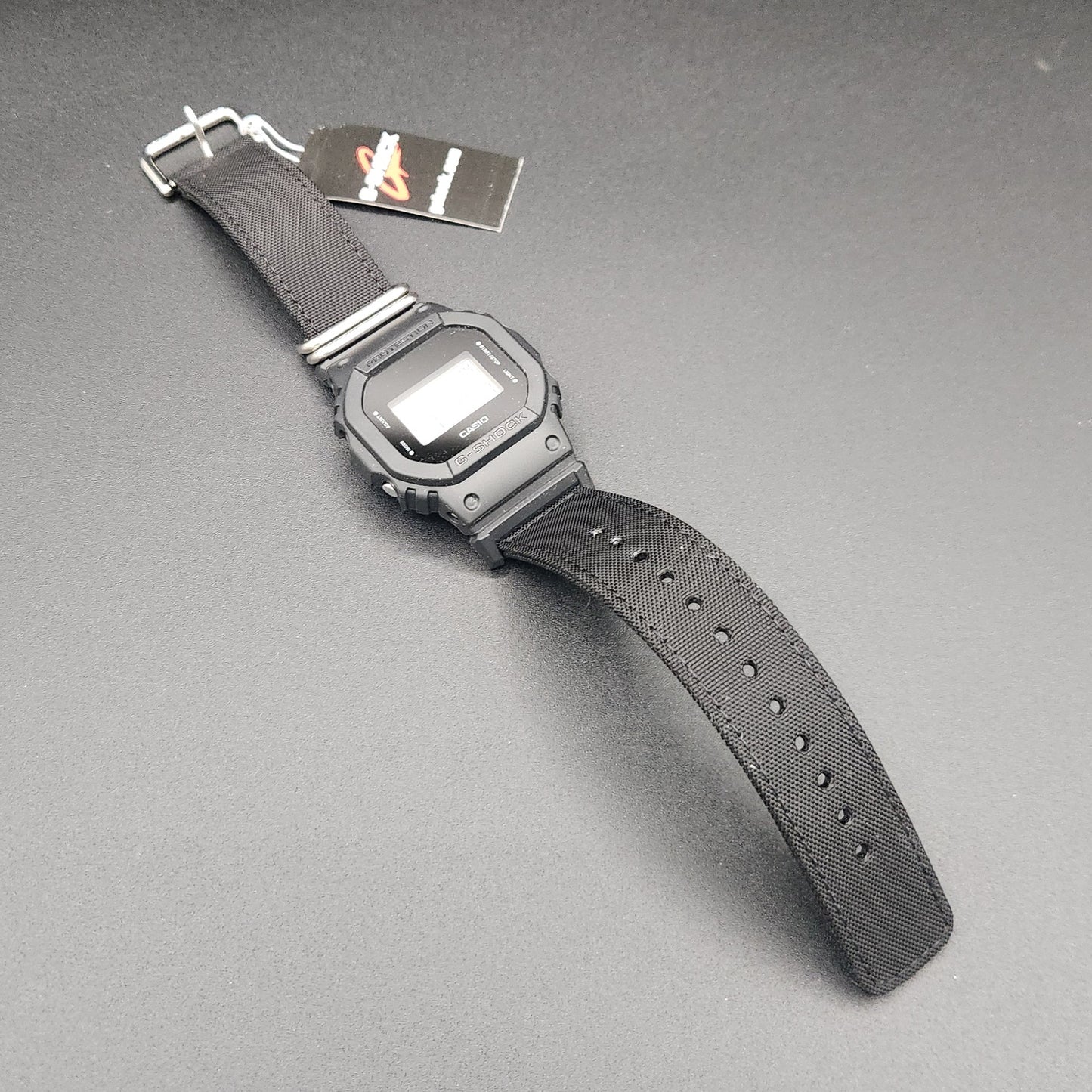 Casio watch on Black background