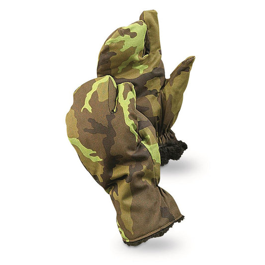 Czech Surplus Camo Trigger Mittens