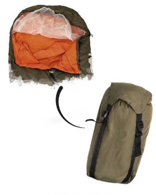 Czech Surplus OD/Orange Thinsulate Sleeping Bag w/ Stuff Sack