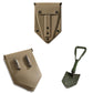 German Surplus OD Tri-Fold E-Tool Shovel w/ Covers