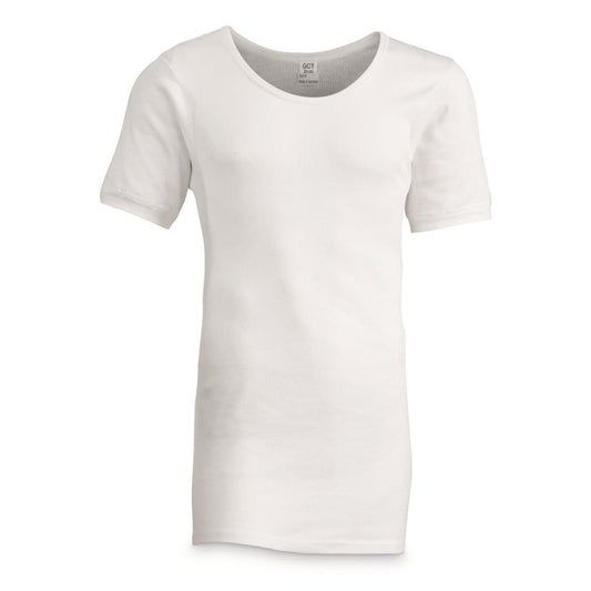German Ribbed Wide Crew Neck T-Shirt - New, Medium