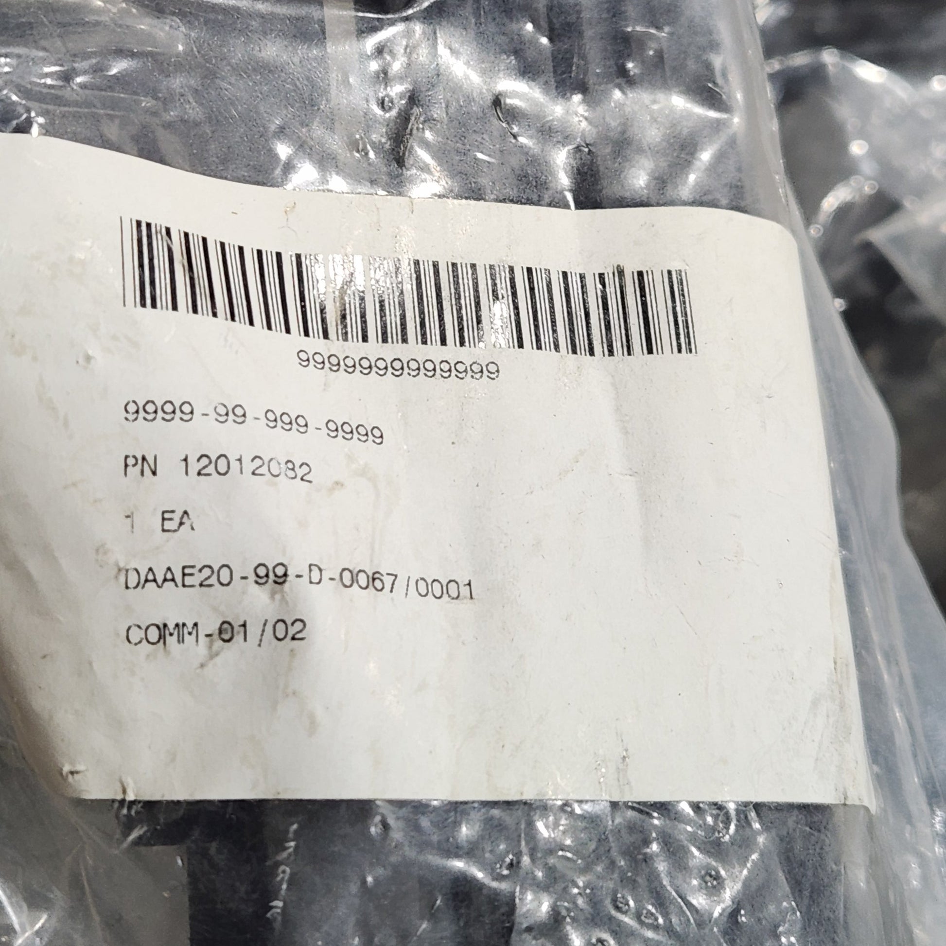 Product tag on an M4 stock