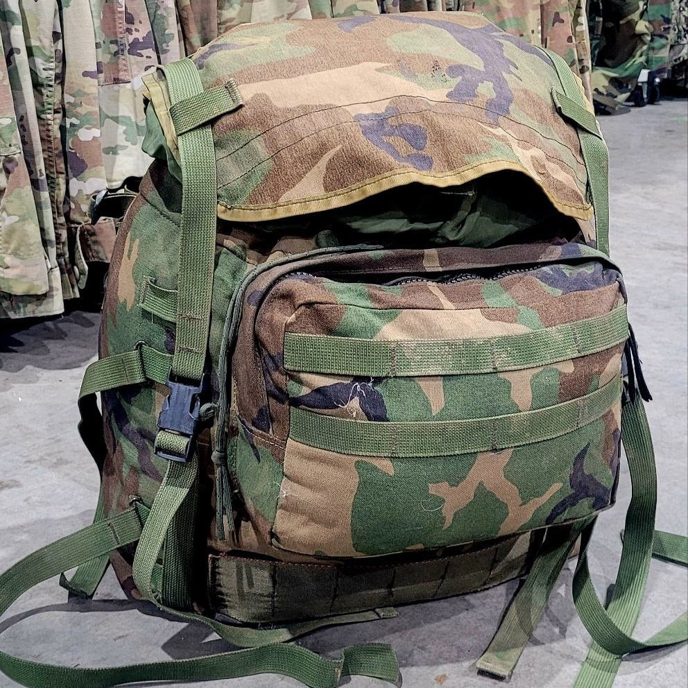 USGI MOLLE-ii M81 Woodland Rucksack and Parts – ODGG, LLC