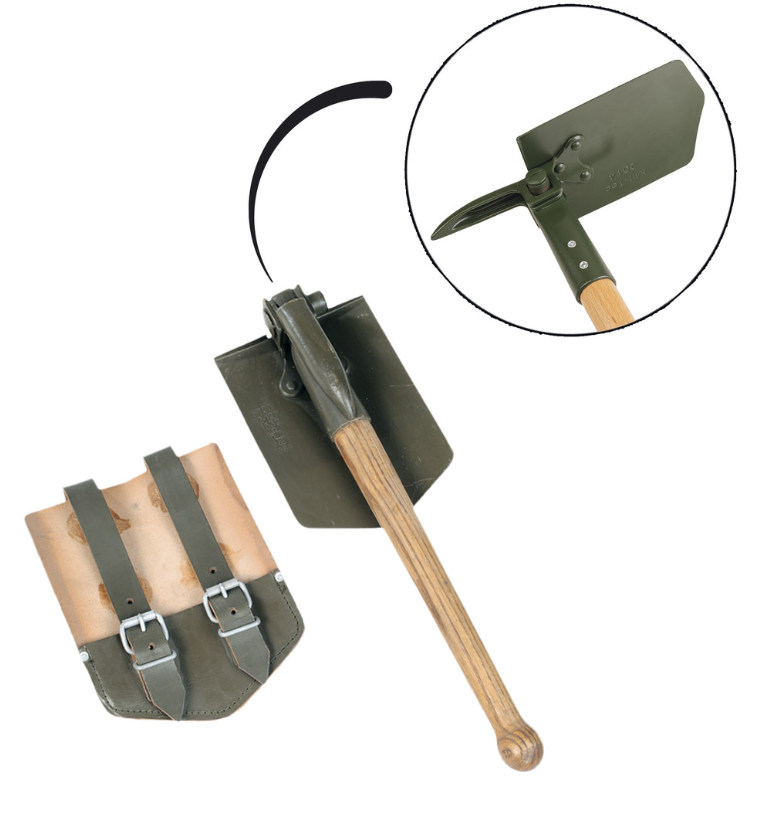 Mil-Tec OD E-Tool Shovel w/ Pick
