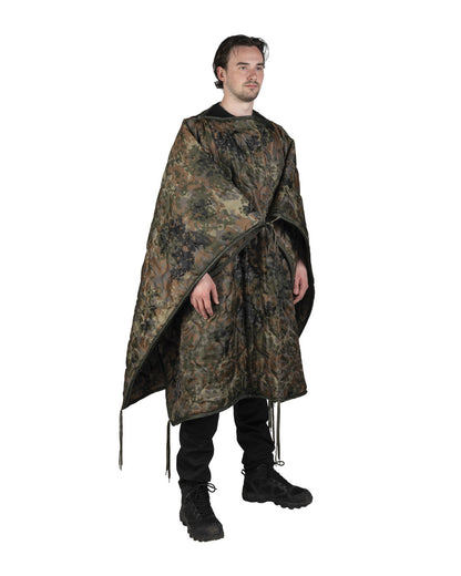 MIL-TEC Multi-Function Poncho Liner aka The Zipper Woobie - Flecktarn