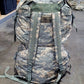 Camouflage backpack with ACU pattern on a concrete floor