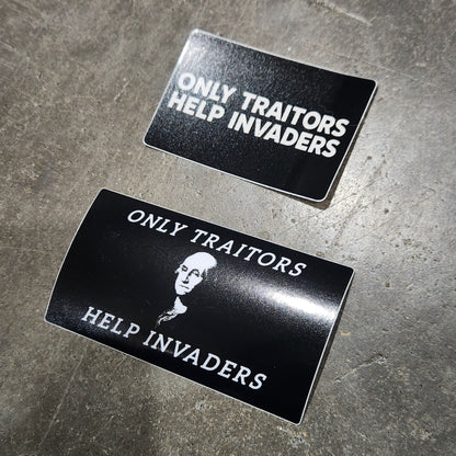 Two black containers with text on a gray surface