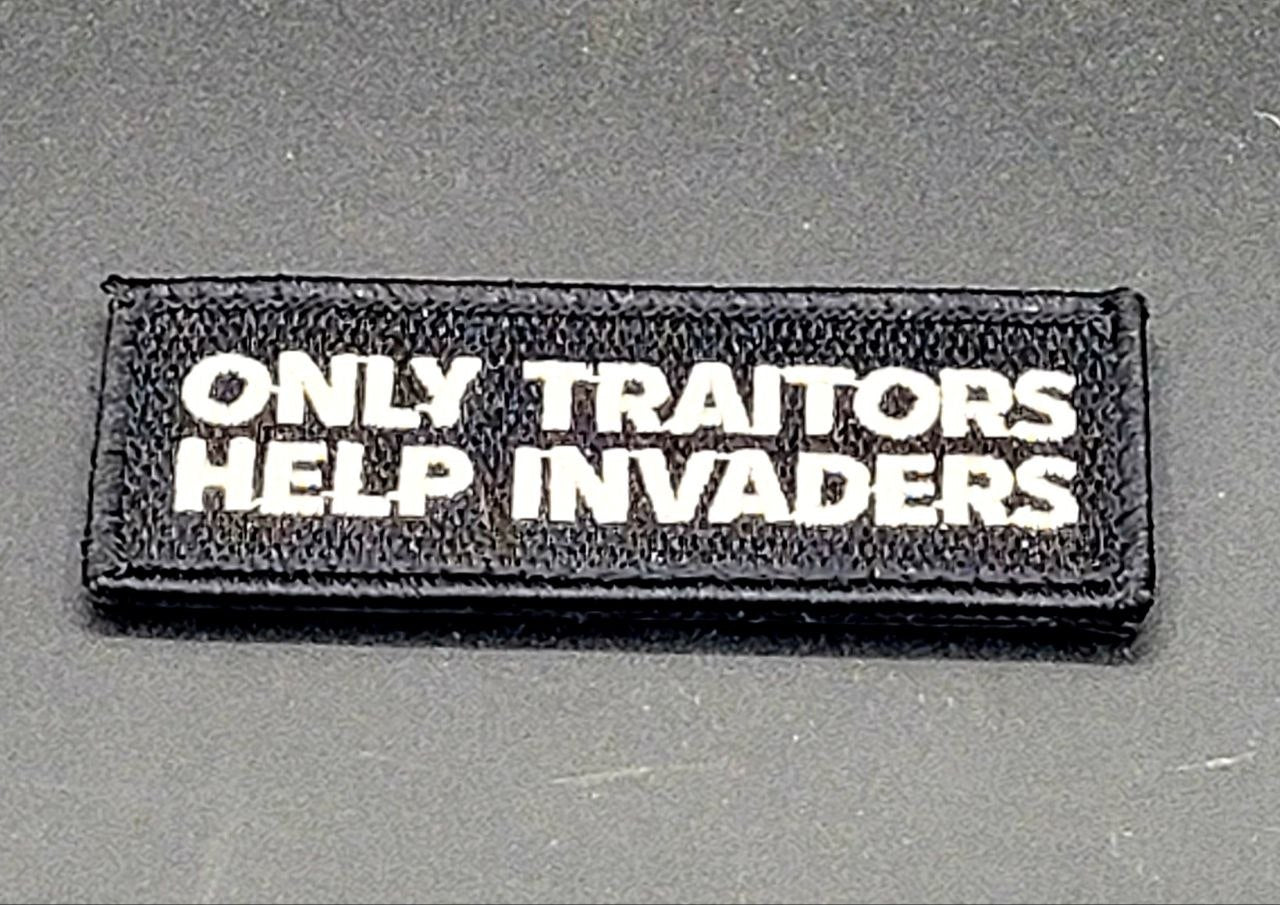 patch on a black background