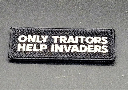 patch on a black background