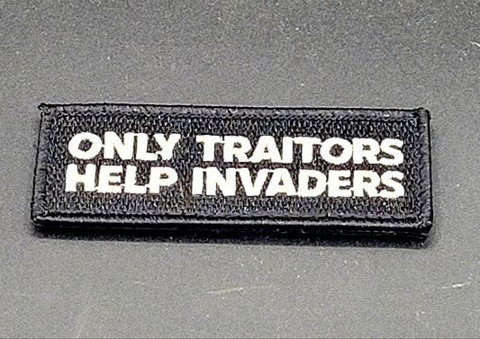 patch on a black background