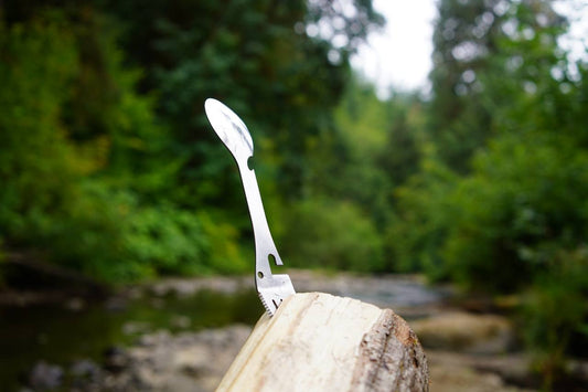 TaCtICaL Spork 5-In-1 Camping Utensil MULTITOOL - Stainless Steel