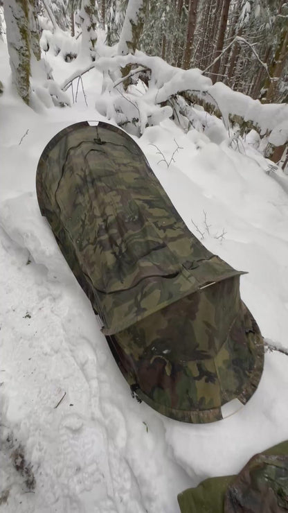 US Military issue Pop Up Tents - Used, One man bug net