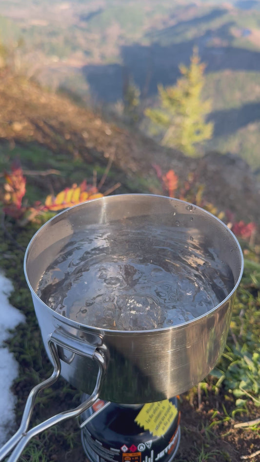 Czech Surplus 3-Pc Steel Mess Kit, Pot, cup, bowl