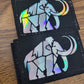 Poppins' Patches Geometric Mammoth Laser Cut Patch