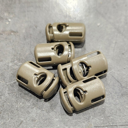 Paracord 1/4" Ellipse Spring Cord Lock -5 Packs